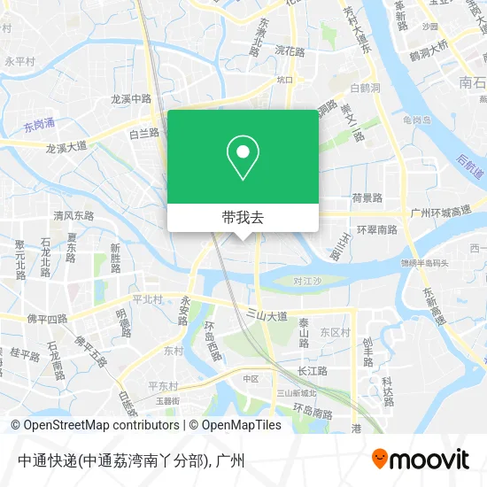 中通快递(中通荔湾南丫分部)地图