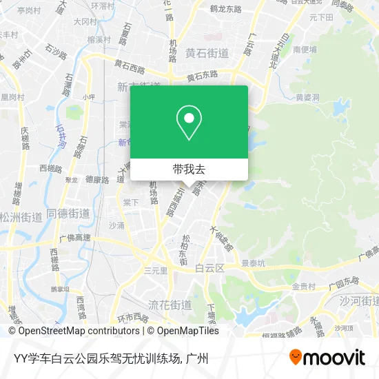 YY学车白云公园乐驾无忧训练场地图