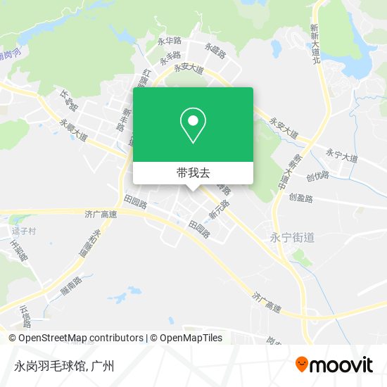 永岗羽毛球馆地图
