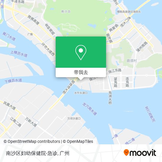 南沙区妇幼保健院-急诊地图
