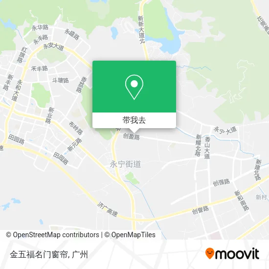 金五福名门窗帘地图