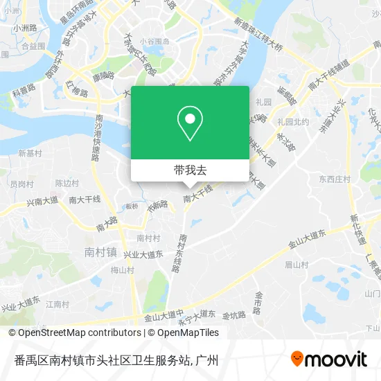 番禹区南村镇市头社区卫生服务站地图