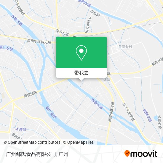 广州邹氏食品有限公司地图