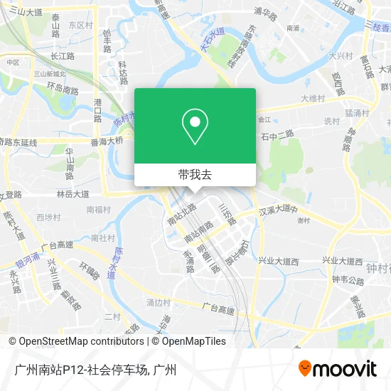 广州南站P12-社会停车场地图