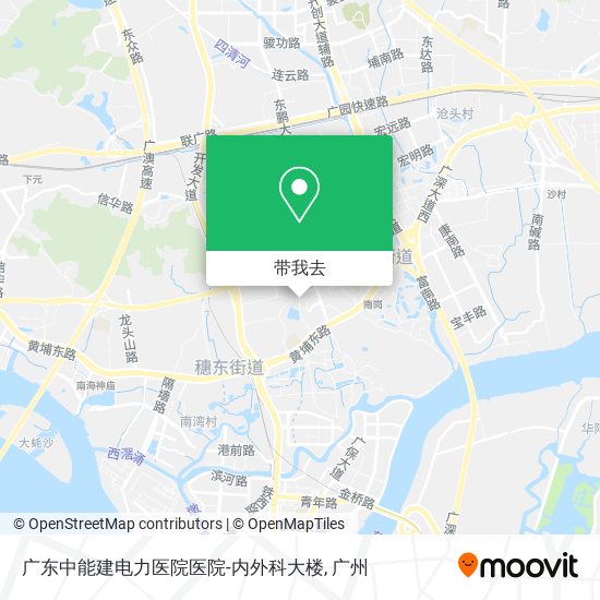 广东中能建电力医院医院-内外科大楼地图