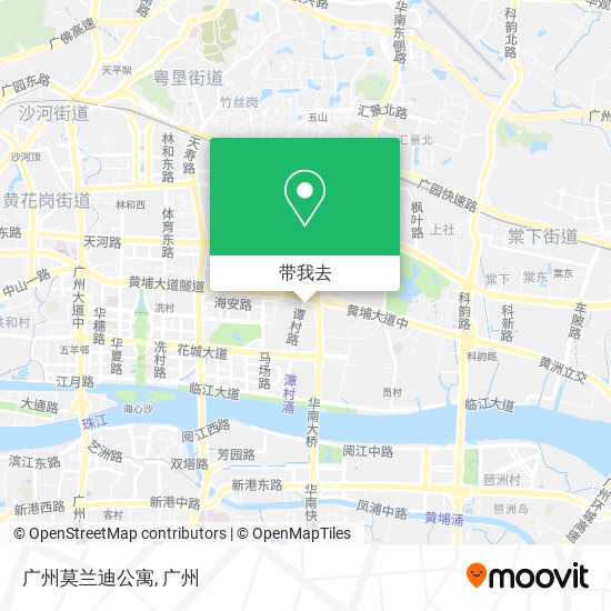 广州莫兰迪公寓地图