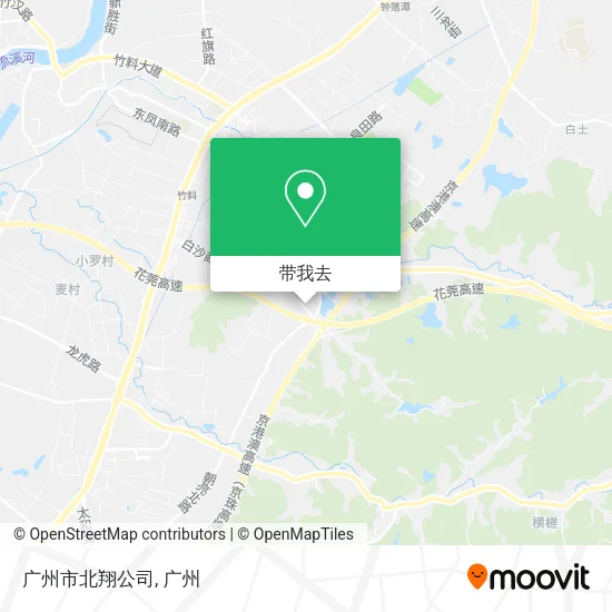 广州市北翔公司地图
