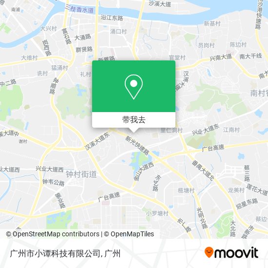广州市小谭科技有限公司地图