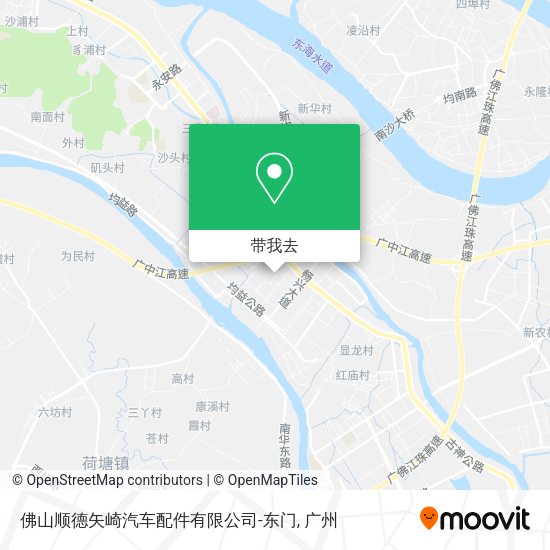 佛山顺德矢崎汽车配件有限公司-东门地图