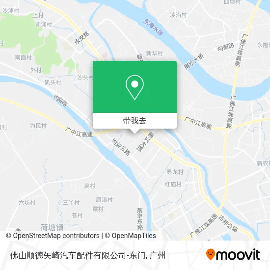 佛山顺德矢崎汽车配件有限公司-东门地图
