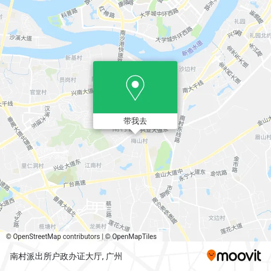 南村派出所户政办证大厅地图