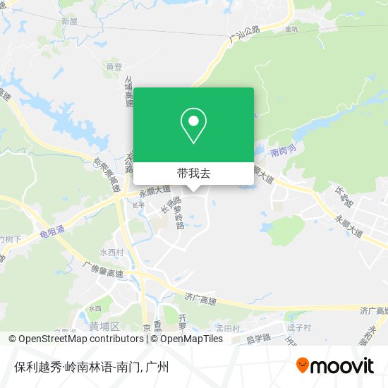 保利越秀·岭南林语-南门地图