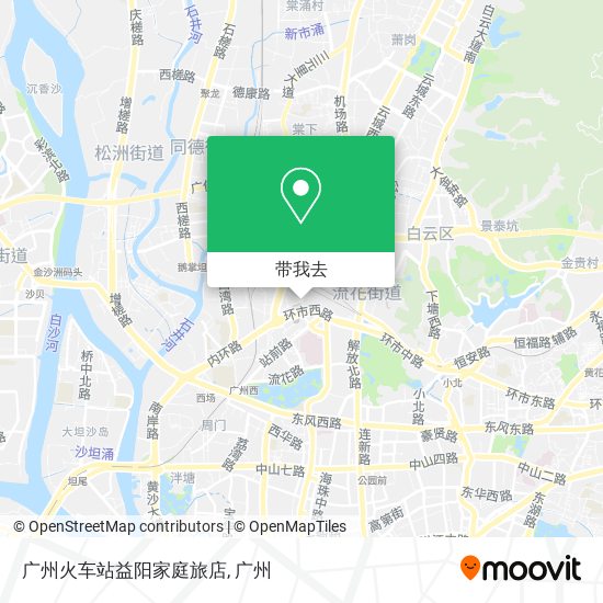 广州火车站益阳家庭旅店地图