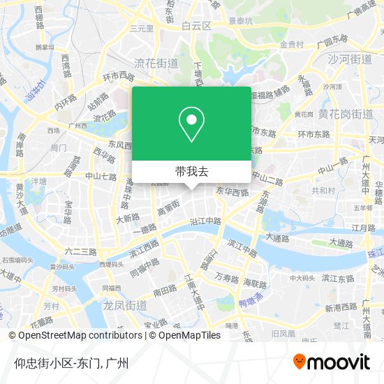 仰忠街小区-东门地图