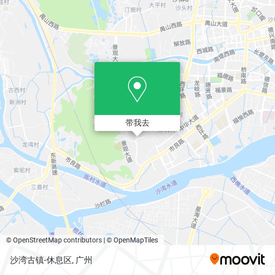沙湾古镇-休息区地图