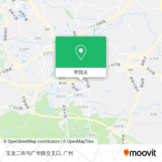 宝龙二街与广华路交叉口地图