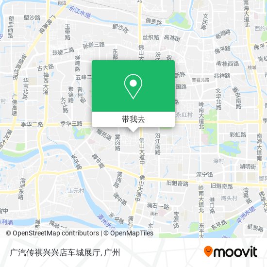 广汽传祺兴兴店车城展厅地图