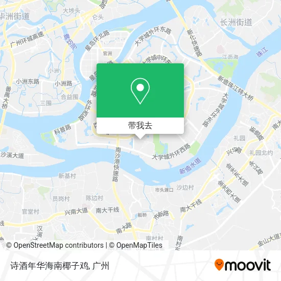 诗酒年华海南椰子鸡地图