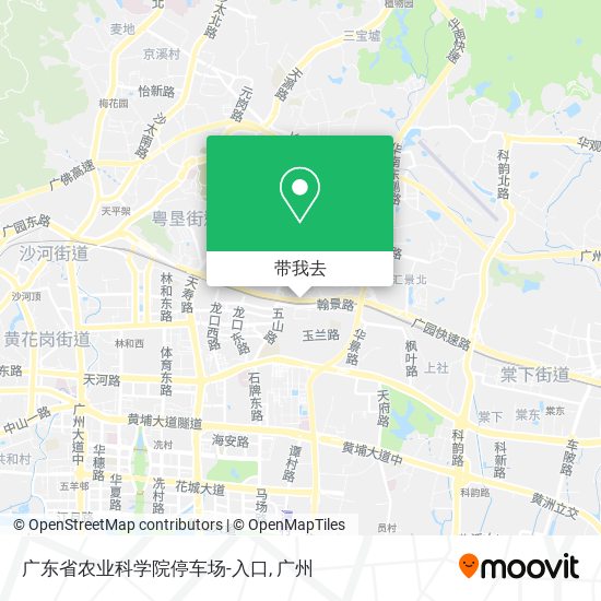 广东省农业科学院停车场-入口地图