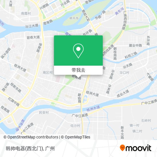 韩帅电器(西北门)地图