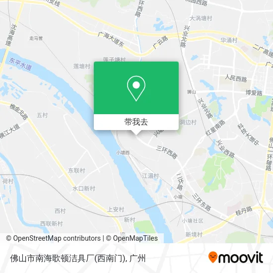 佛山市南海歌顿洁具厂(西南门)地图