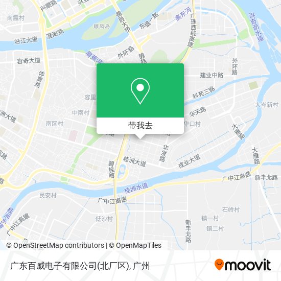 广东百威电子有限公司(北厂区)地图