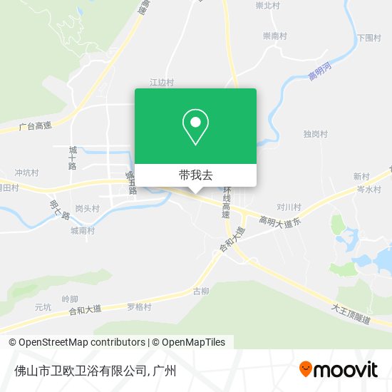 佛山市卫欧卫浴有限公司地图