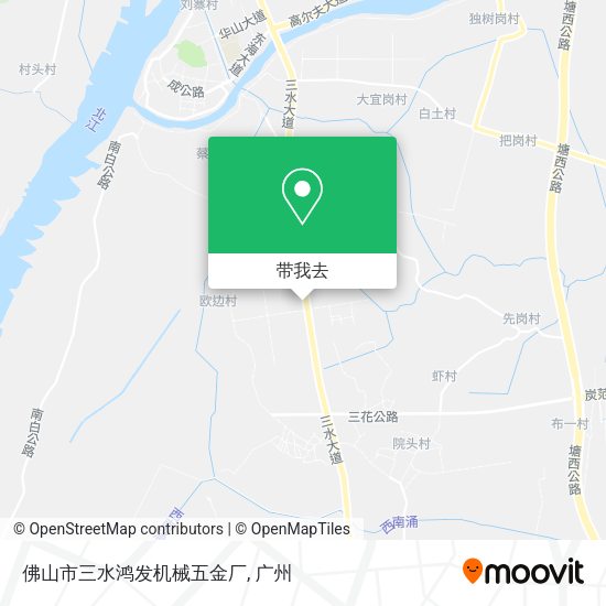 佛山市三水鸿发机械五金厂地图