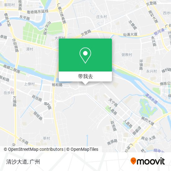 清沙大道地图
