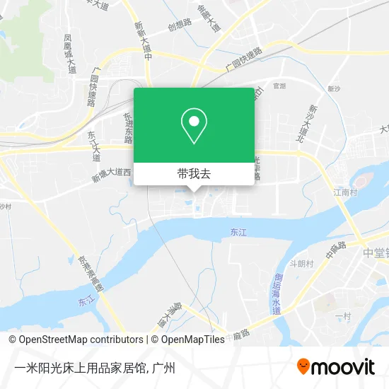 一米阳光床上用品家居馆地图