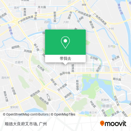 顺德大良府又市场地图