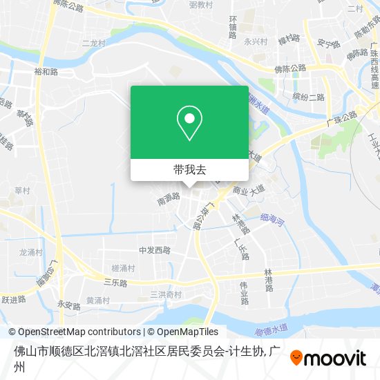 佛山市顺德区北滘镇北滘社区居民委员会-计生协地图