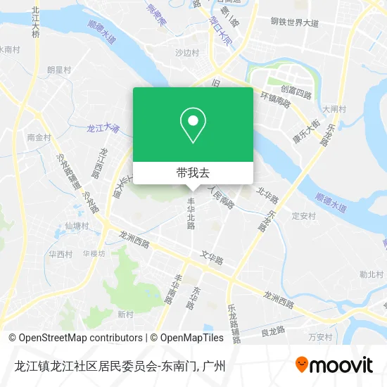 龙江镇龙江社区居民委员会-东南门地图