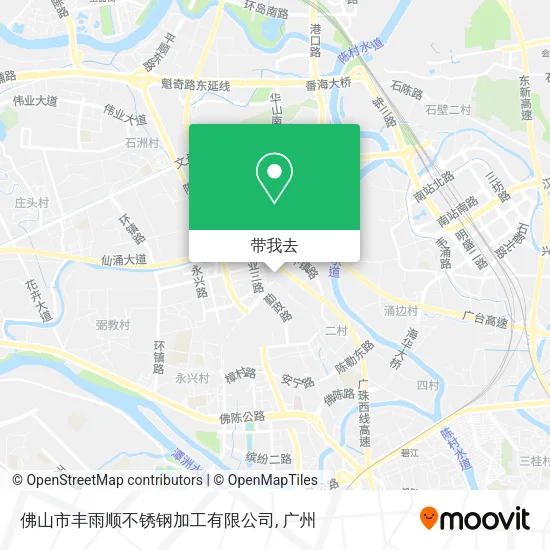 佛山市丰雨顺不锈钢加工有限公司地图