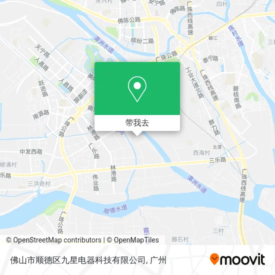 佛山市顺德区九星电器科技有限公司地图