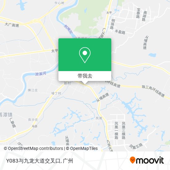Y083与九龙大道交叉口地图