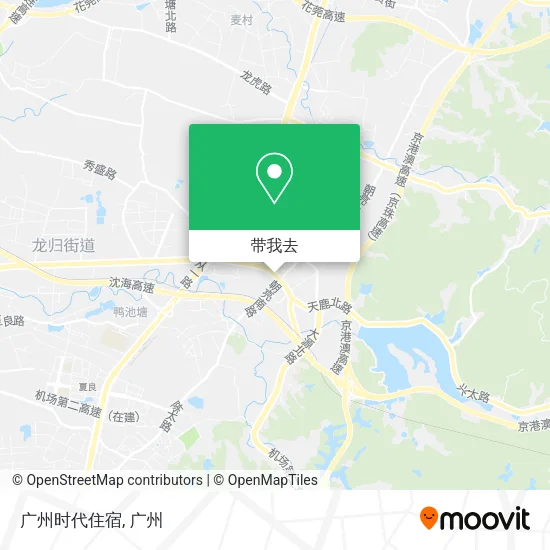 广州时代住宿地图