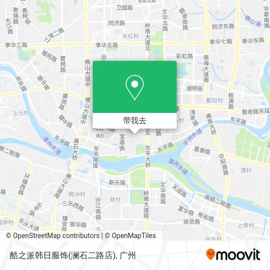 酷之派韩日服饰(澜石二路店)地图