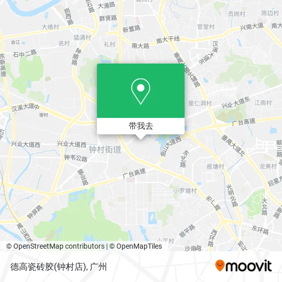 德高瓷砖胶(钟村店)地图