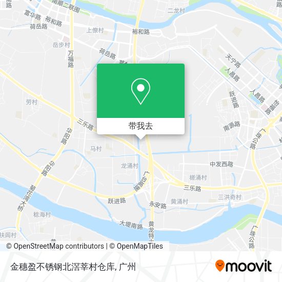 金穗盈不锈钢北滘莘村仓库地图