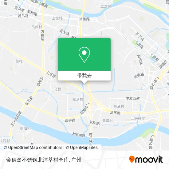 金穗盈不锈钢北滘莘村仓库地图