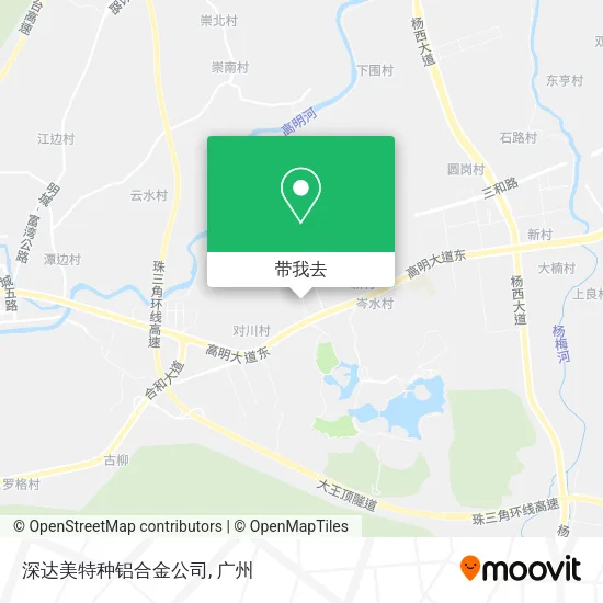 深达美特种铝合金公司地图