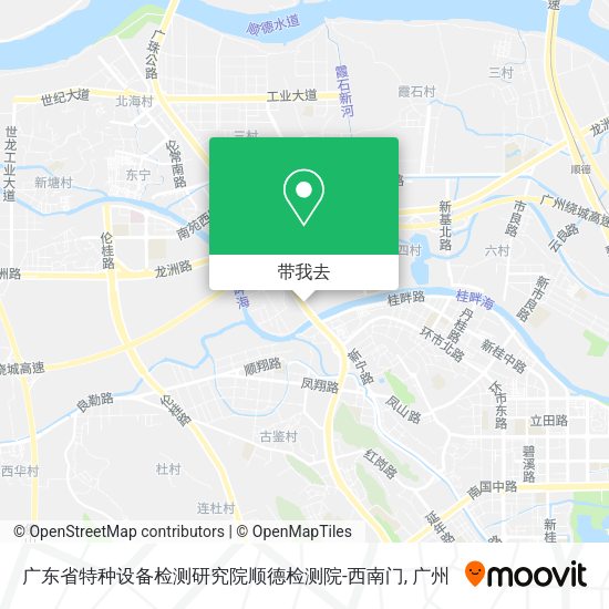 广东省特种设备检测研究院顺德检测院-西南门地图