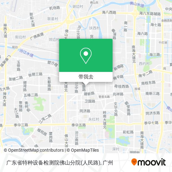 广东省特种设备检测院佛山分院(人民路)地图