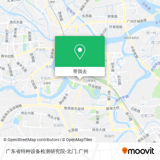 广东省特种设备检测研究院-北门地图