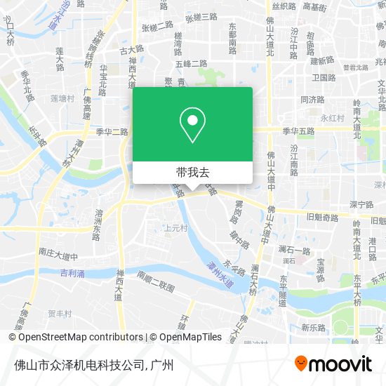 佛山市众泽机电科技公司地图