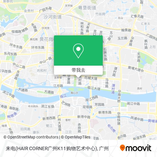 来电(HAIR CORNER广州K11购物艺术中心)地图