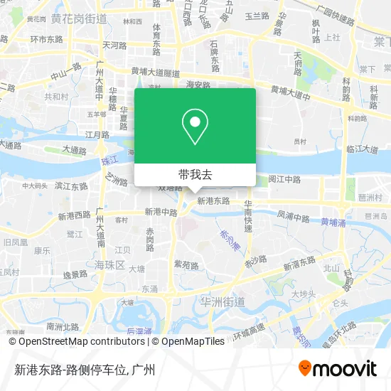 新港东路-路侧停车位地图