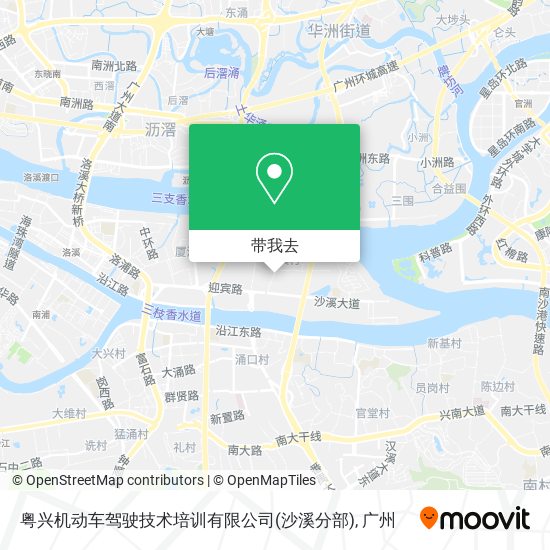 粤兴机动车驾驶技术培训有限公司(沙溪分部)地图