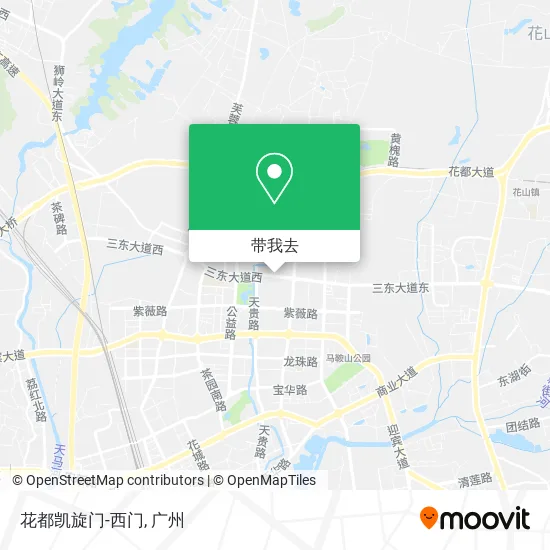 花都凯旋门-西门地图